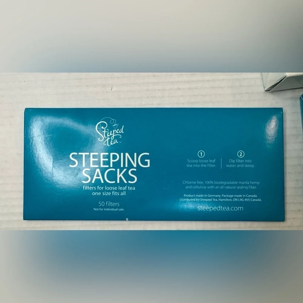 Sipology by Steeped Tea Steeping Sacks Loose Leaf Tea Disposable Filters